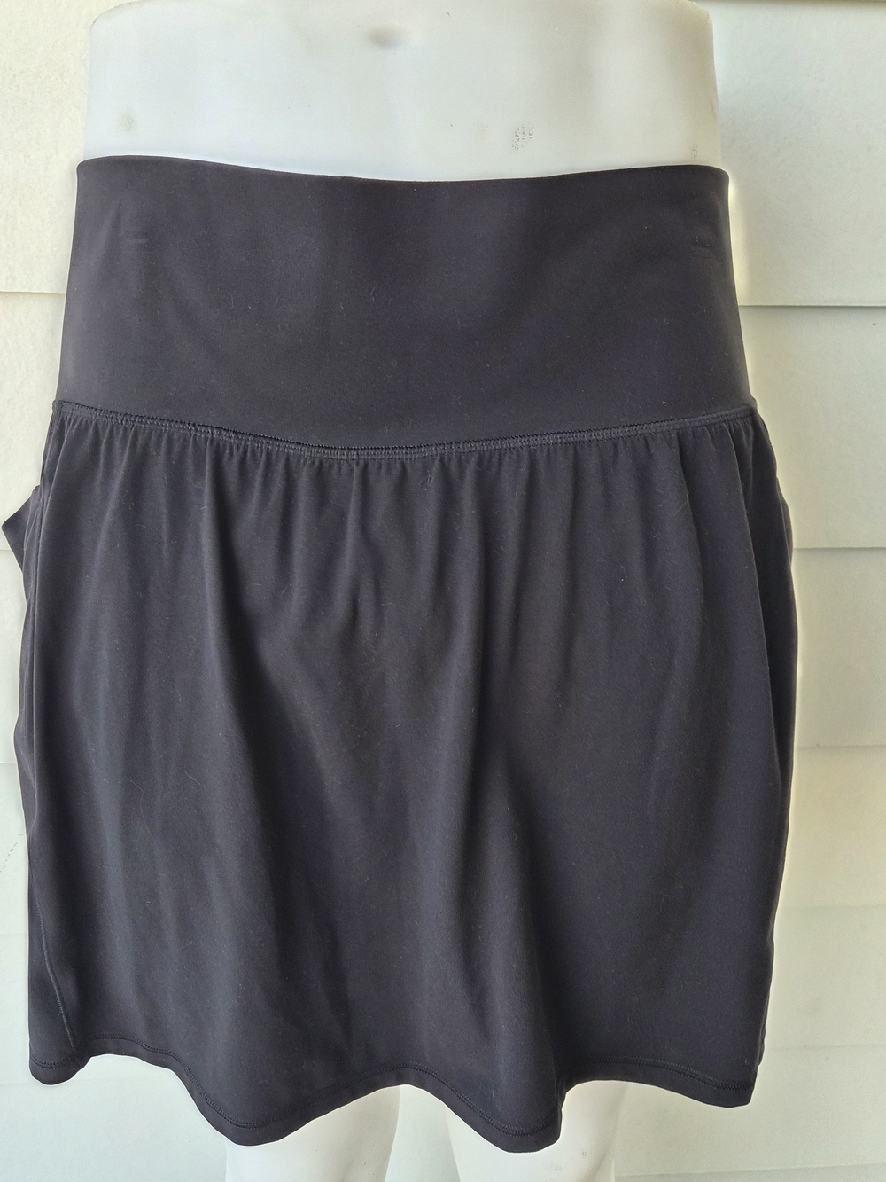 Athleta Spacedye / Solid Black Everyday Skort Pockets Style 837435 Women's 1X